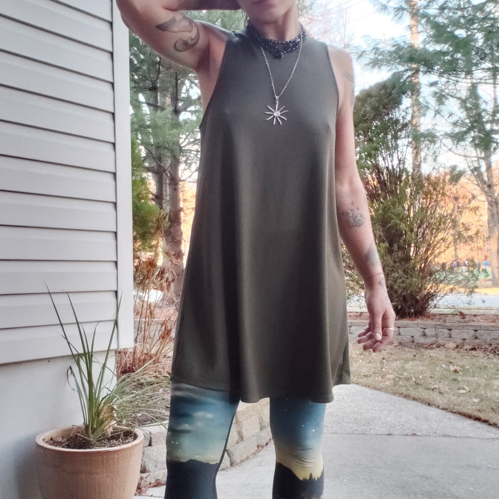 Hurley Skater Dress Triangle Cutout Backless **S